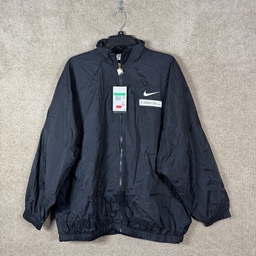 Unisex WNBA Nike Black Essential Oversized‎ Woven Full-Zip Jacket Size XL NEW - Picture 4 of 14